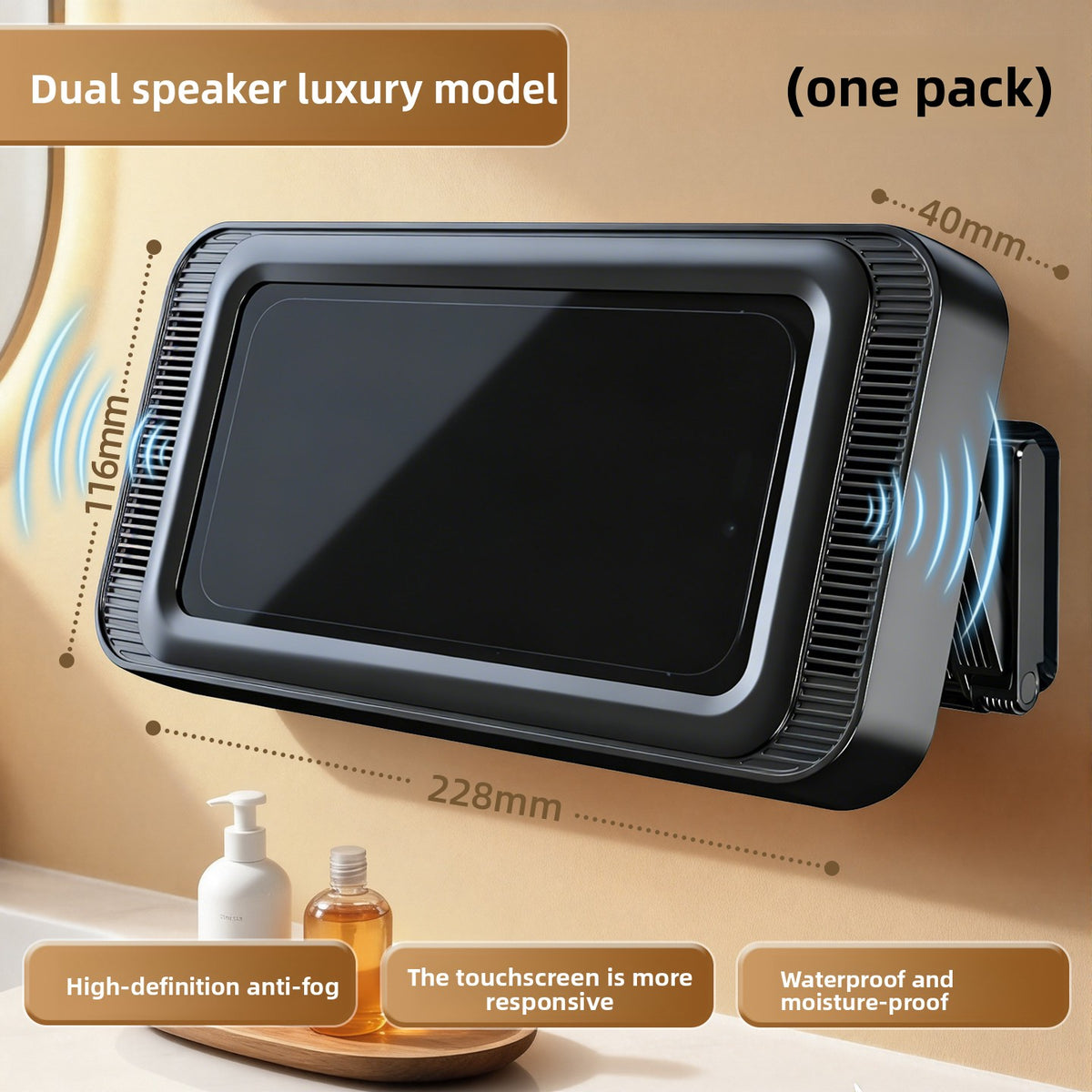 Waterproof Touchscreen Phone Holder for Shower